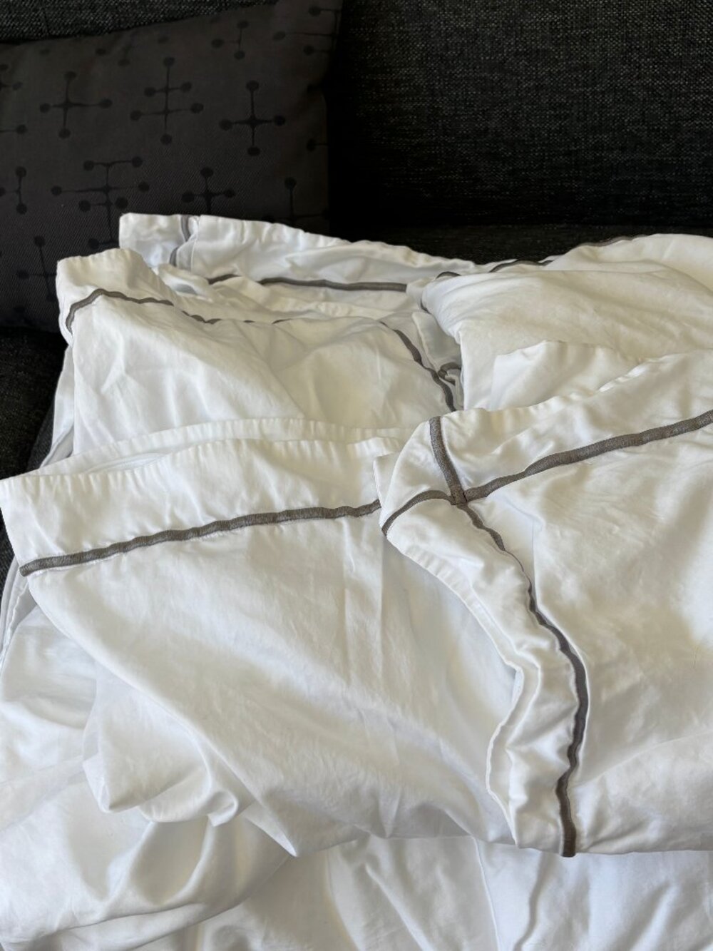 Boll and Branch Signature Duvet Set - Stone F/Q
